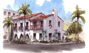 Artist's rendering of 1100 Santa Barbara St.